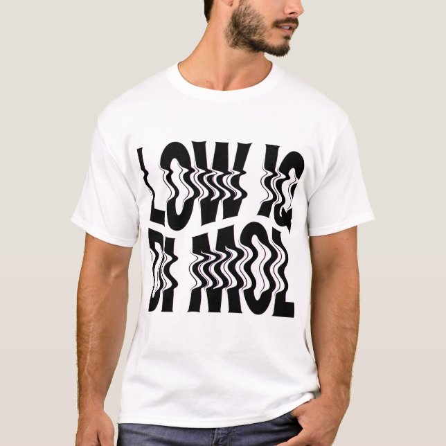 LOW IQ DI MOL Shirt | Reversed Text Funny Meme Tee (Front)
