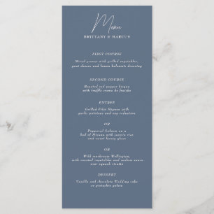 Low Key Minamalist Menu