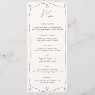 Low Key Minamalist Swirl Menu