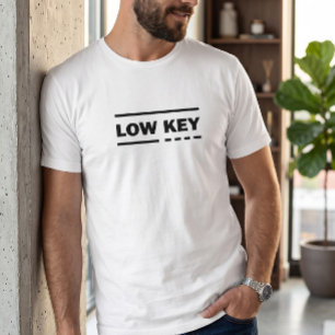 Low Key Minimalist Men's Graphic Tee Crisp