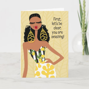 Low-key therapy - First, let's be clear Thank You Card