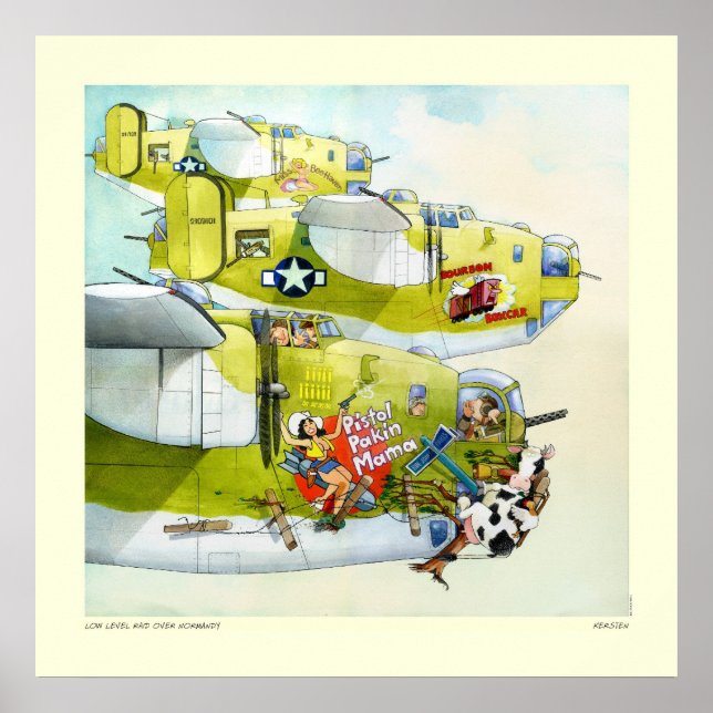 Low Level Raid Over Normandy Poster (Front)