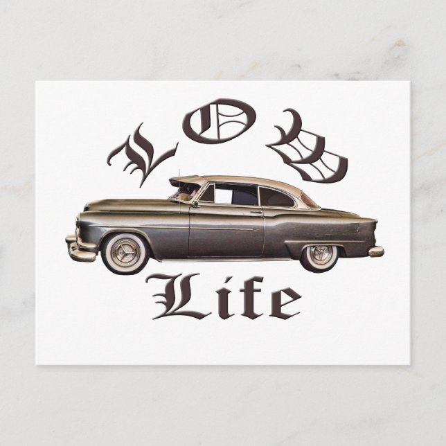 Low Life Oldsmobile Lowrider Postcard (Front)