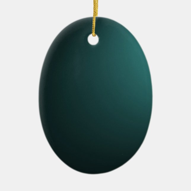 Low Lights Background - Teal Ceramic Tree Decoration (Front)