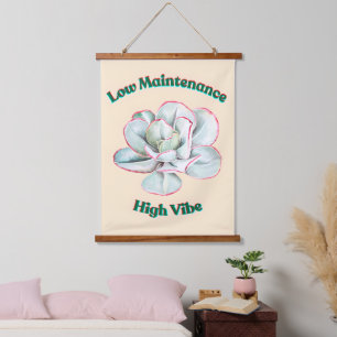 Low Maintenance High Vibe Hanging Tapestry