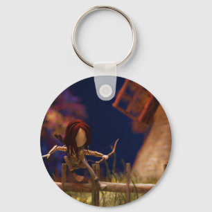 Low Poly archer Key Ring