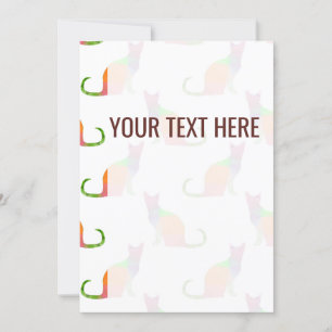 Low Poly Colourful Cat Pattern Announcement