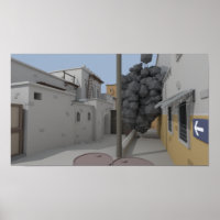 Low Poly CSGO Map Dust 2 Smoke