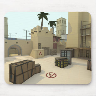 Low Poly CSGO Map Mirage Mouse Mat