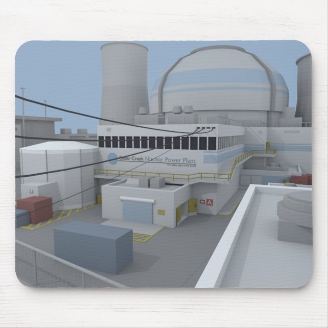 Low Poly CSGO Map Nuke Mouse Mat (Front)