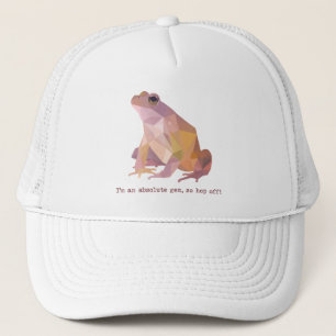 Low Poly Frog “I’m an absolute gem” Trucker Hat