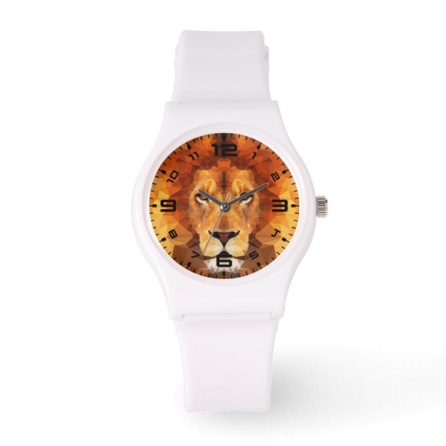 Low Poly Lion Face-65764 Watch (Front)
