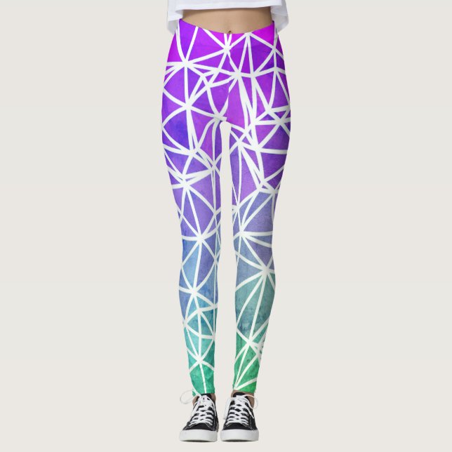 Low Poly Ombre Leggings (Front)