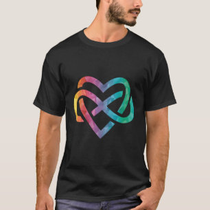Low Poly Polyamory Rainbow Infinite He Lgbtqia Pri T-Shirt
