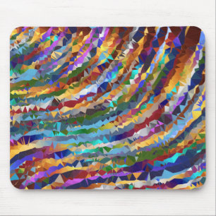 Low Poly Wavy Background Mouse Mat