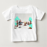 Low Poly Zen Monkeys Meditating with Baboon Master