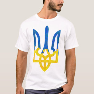 Low polygonal Ukrainian trident T-Shirt
