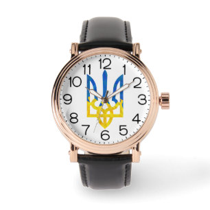 Low polygonal Ukrainian trident Watch
