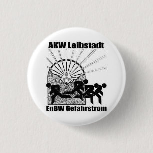 low-power town 3 cm round badge