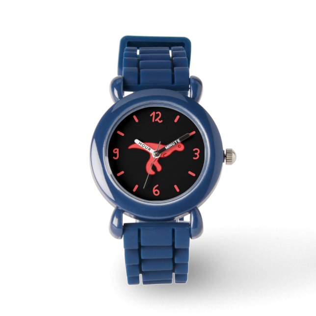 Low Red Carnotaurus Dinosaurs Watch (Front)