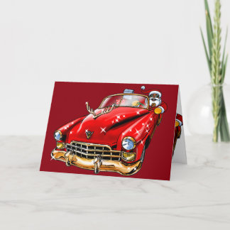 Low Rider Santa Holiday Card
