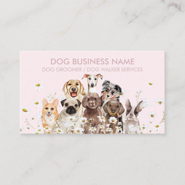 Low Stress Dog Handling Business Card (Front)