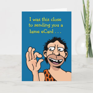 Low Tech Birthday Card