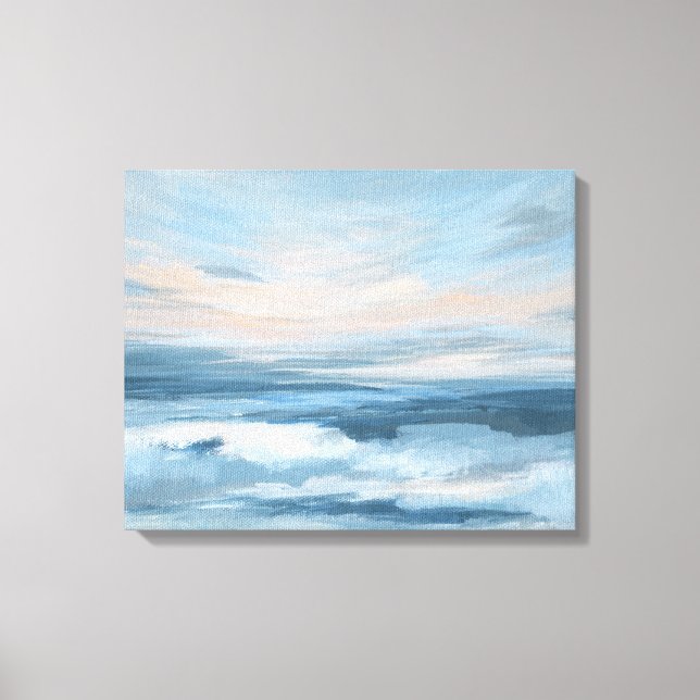 Low Tide - Abstract Seascape Painting Canvas Print (Front)