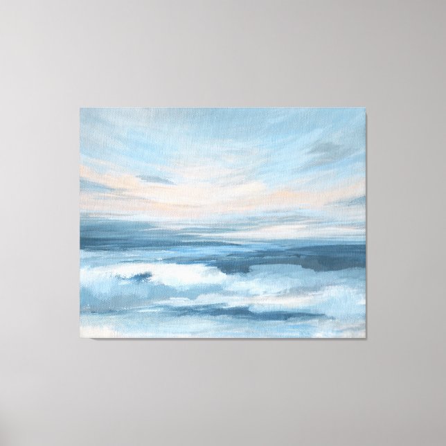 Low Tide - Abstract Seascape Painting Canvas Print (Front)