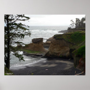Low Tide at Depoe Bay Poster