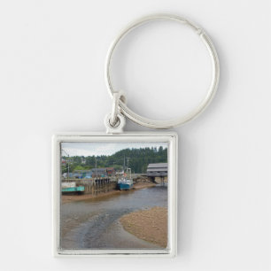 Low tide at the Bay of Fundy at St. Martins, New Key Ring