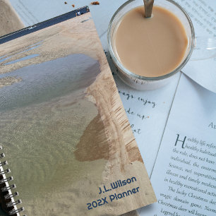 Low Tide Beach Sand Pools Personalised Planner