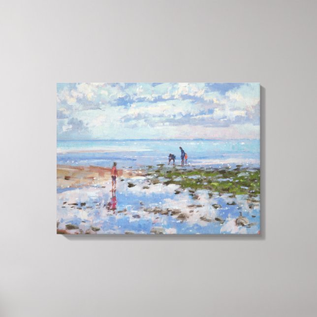 Low Tide Charmouth 2012 Canvas Print (Front)