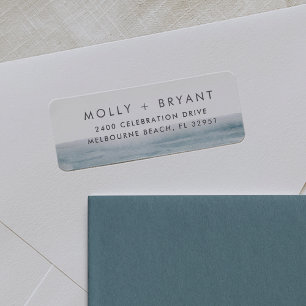 Low Tide   Coastal Wedding Return Address