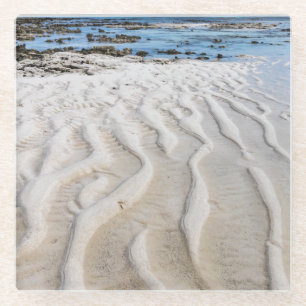 Low tide glass coaster