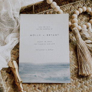 Low Tide Minimalist Coastal Wedding Save The Date