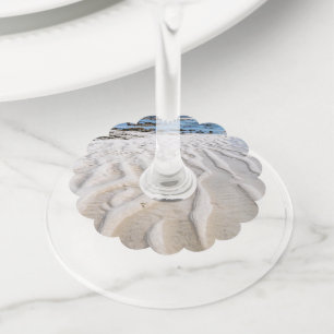 Low tide wine glass tag