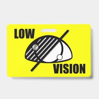 Low Vision ID Badge
