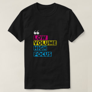 low volume high focus black t-shirts