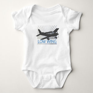Low Wing Aeroplane Baby Bodysuit