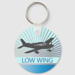 Low Wing Aeroplane Key Ring