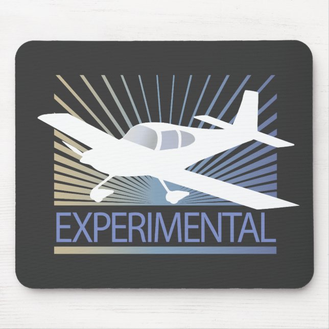 Low Wing Experimental Aeroplane Mouse Mat (Front)