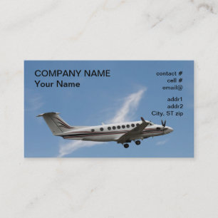 low wing light aircraft business card