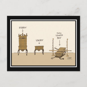Lowboy Cartoon Postcard