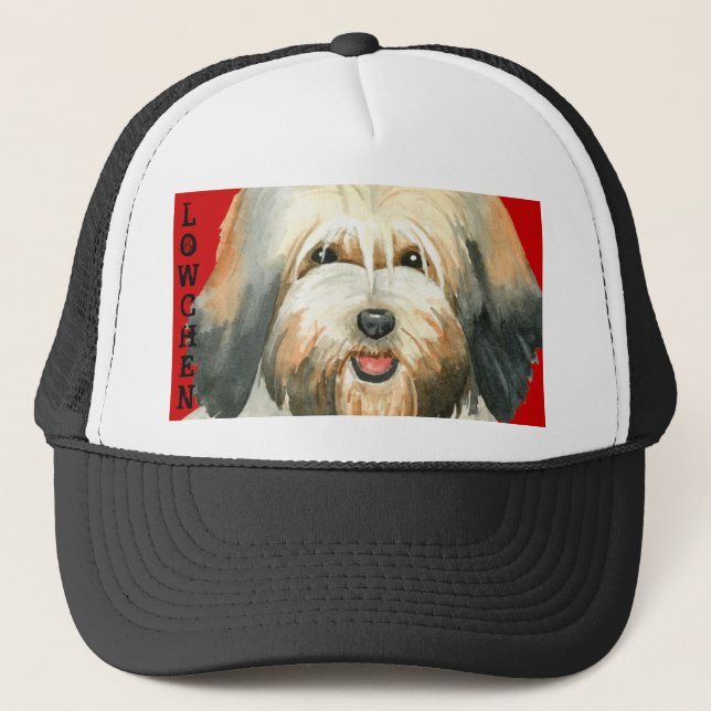 Lowchen Color Block Trucker Hat (Front)