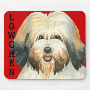 Lowchen Colour Block Mouse Mat