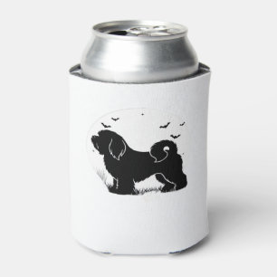 Lowchen Dog � Halloween Moon Silhouette Classic T- Can Cooler