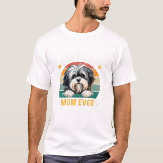 Lowchen Dog Mum Ever Retro T-Shirt