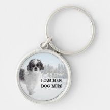 Lowchen Dog Mum Winter Scene