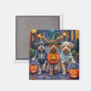 Lowchen Dogs Trick-or-Treating Halloween Costumes Magnet